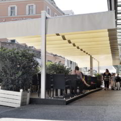 ombrellone pergola dehors plateatico bar