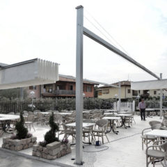 ombrellone pergola 100mq richiudibile retrattile pacchetto