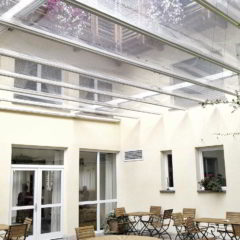 ombrellone pergola retrattile winter garden serra scorrevole impermeabile